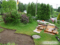 Jardin devant une maison - touffer le gazon - Amnagement d'un potager devant une maison